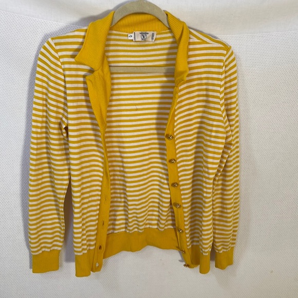 Vintage 80s Valentino Striped Cardigan - Picture 10 of 16